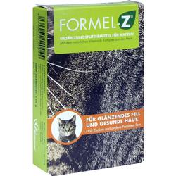 Schachtel für Katzenfutter-Ergänzung mit Katze auf dem Etikett.
