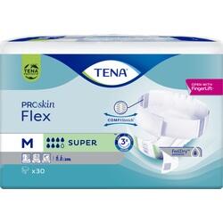 Eine Packung TENA ProSkin Flex Inkontinenzprodukte in Größe M.