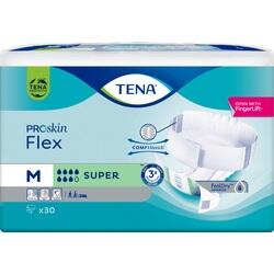 Die Packung zeigt TENA ProSkin Flex Windeln in Größe M für Erwachsene.