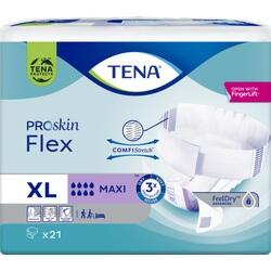 Ein Paket mit TENA Proskin Flex Inkontinenzhilfen in Größe XL.