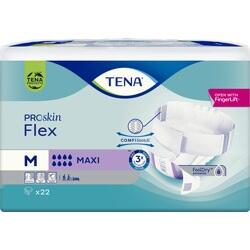 Eine Packung mit Inkontinenzprodukten der Marke TENA, Größe M, mit 22 Stück.