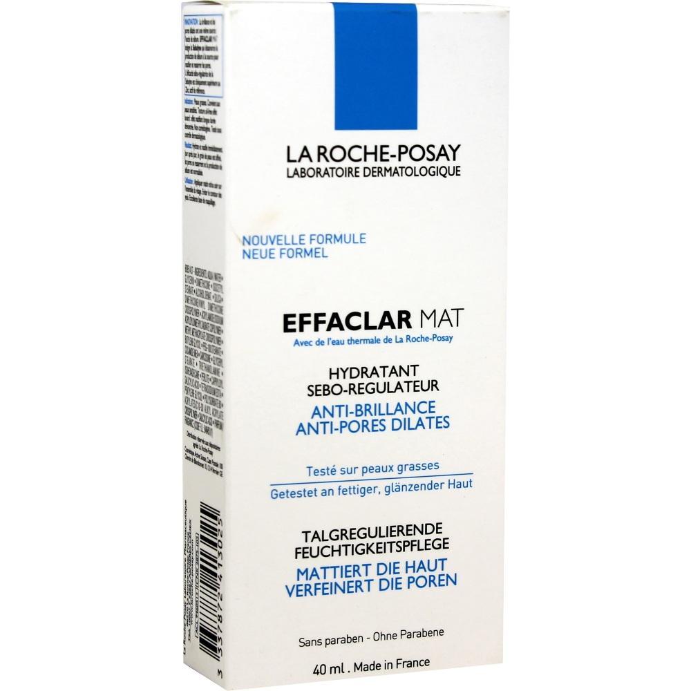 Weiße Verpackung einer Gesichtscreme für fettige Haut von La Roche-Posay.